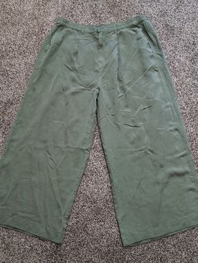 Aerie Wide Leg Pleated Pants Size XL Short NEW